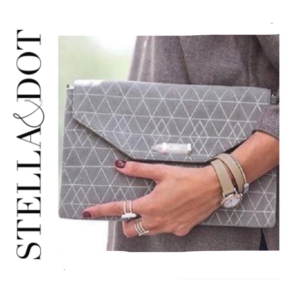 STELLA & DOT City Slim Clutch Purse - Picture 1 of 5
